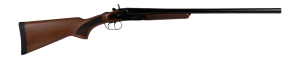 Derya Firearms EX1400.12.24 EX1400  12 Gauge Break Open 2rd 24" Black Chrome Side By Side Barrel  Black Chrome Steel Receiver  Fixed Walnut Stock