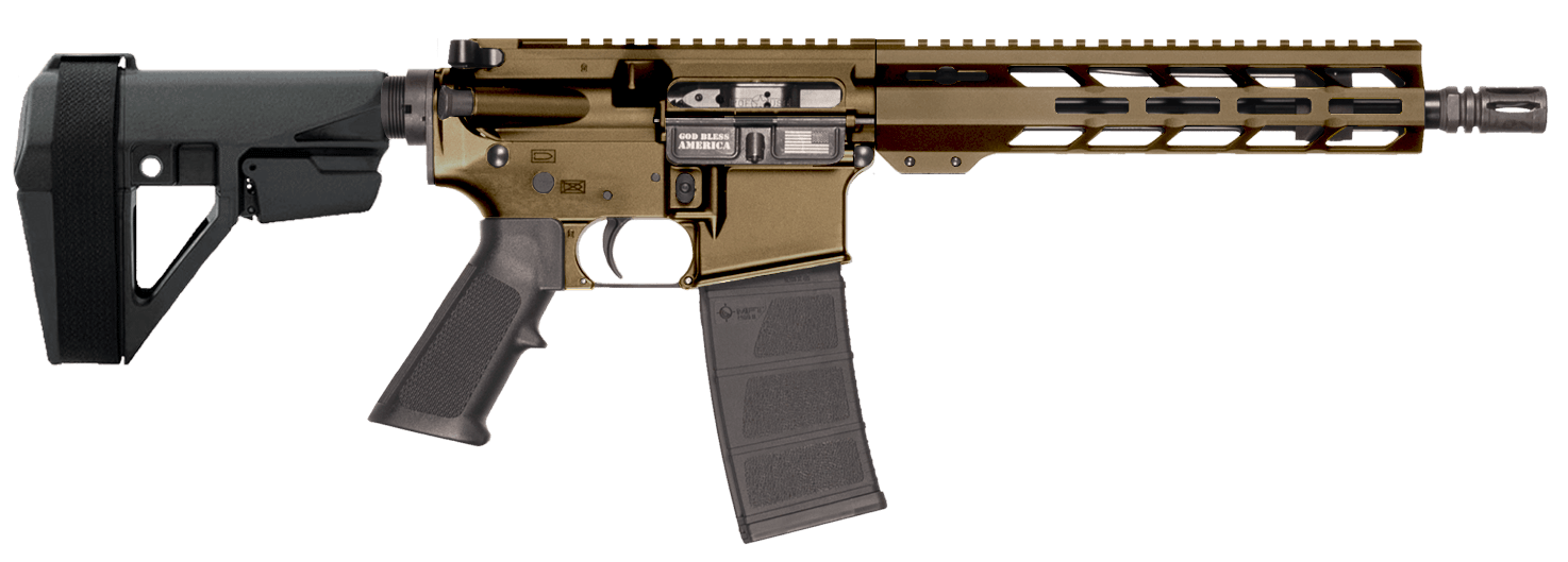 Patriot Ordnance Factory 02541 P-15 Sports South Exclusive 300 Blackout 30+1 10.50″ Threaded Barrel Burnt Bronze Cerakote Aluminum Receiver w/Picatinny Rail M-LOK Handguard Black Polymer SB Tactical SBA5 Brace A2 Style Grip Patriot Ordnance Factory 02541 P-15 Sports South Exclusive 300 Blackout 30+1 10.50″ Threaded Barrel Burnt Bronze Cerakote Aluminum Receiver w/Picatinny Rail M-LOK Handguard Black Polymer SB Tactical SBA5 Brace A2 Style Grip