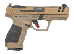 Sarsilmaz SAR9CG3BR10 SAR9 Gen3 Compact 9mm Luger 10+1 4.10" Black Barrel Bronze Steel Optic Cut/Serrated Slide Bronze Polymer Frame w/Picatinny Rail Textured Grip RMSc Footprint