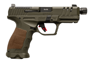 Sarsilmaz SAR9CSOCOMOD10 SAR9 SOCOM Compact 9mm Luger 10+1 4.70" Black Threaded Barrel OD Green Steel Optic Cut/Serrated Slide OD Green Polymer Frame w/Picatinny Rail Interchangeable Backstrap Grip RMSc Footprint