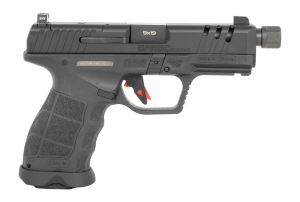 Sarsilmaz SAR9CSOCOMBL10 SAR9 SOCOM Compact 9mm Luger 10+1 4.70" Black Threaded Barrel Black Steel Optic Cut/Serrated Slide Black Polymer Frame w/Picatinny Rail Interchangeable Backstrap Grip RMSc Footprint