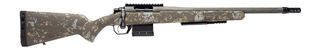 Horizon Firearms HRF-VA2-22CM-18R Vandal 2 22 Creedmoor 18" Mil-Spec OD Green Skip Dash Fluted/Threaded Barrel Mil-Spec OD Green Receiver w/Picatinny Rail Arca Rail Forend Timberline Iota BKS Stock Right Hand - Image 4