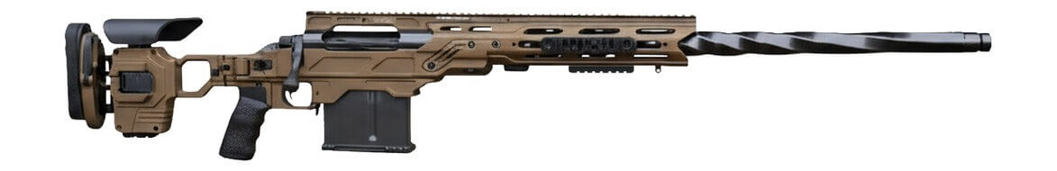 Horizon Firearms HRF-BUL-375C-30R Vena-Bull 375 Cheytac 30" Black Chrome Fluted Threaded Barrel Burnt Bronze Cerakote Receiver w/Picatinny Rail Cadex Dual Strike Burnt Bronze Cerakote Chassis Right Hand - Image 2
