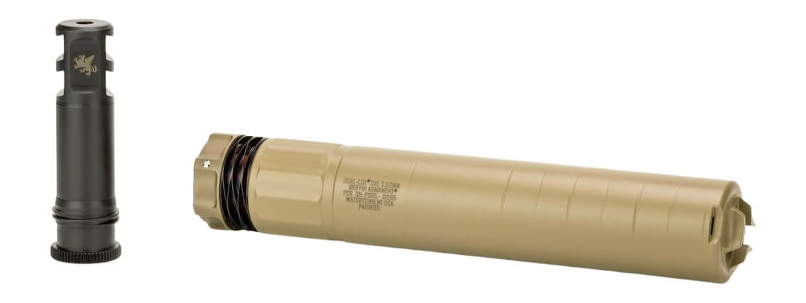 Griffin Armament GADLPSR556FDE-W Dual-Lok PSR 5.56mm 1.50″ Flat Dark Earth Stainless Steel/Inconel 1/2″x28 Griffin Armament GADLPSR556FDE-W Dual-Lok PSR 5.56mm 1.50″ Flat Dark Earth Stainless Steel/Inconel 1/2″x28