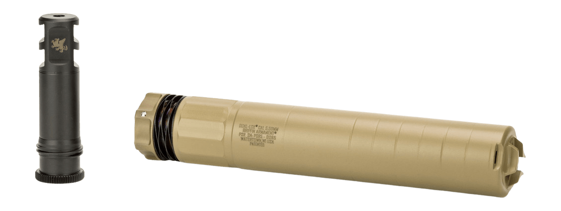 Griffin Armament GADLPSR556FDE-W Dual-Lok PSR 5.56mm 1.50″ Flat Dark Earth Stainless Steel/Inconel 1/2″x28 Griffin Armament GADLPSR556FDE-W Dual-Lok PSR 5.56mm 1.50″ Flat Dark Earth Stainless Steel/Inconel 1/2″x28
