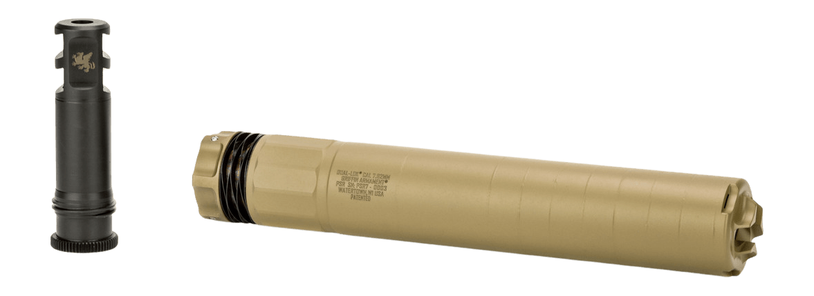 Griffin Armament GADLPSR762FDE-W Dual-Lok PSR 7.62mm 1.50″ Flat Dark Earth Stainless Steel/Inconel 5/8″x24 Griffin Armament GADLPSR762FDE-W Dual-Lok PSR 7.62mm 1.50″ Flat Dark Earth Stainless Steel/Inconel 5/8″x24