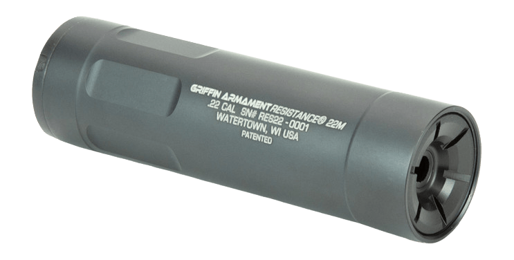 Griffin Armament GARS22-W Resistance 22 Cal 1.375″ Black Aluminum 1/2″x28 Griffin Armament GARS22-W Resistance 22 Cal 1.375″ Black Aluminum 1/2″x28