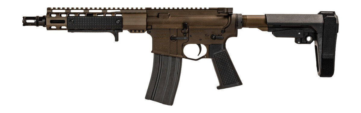 Griffin Armament MK1PSD223W95PFDE-W MK1 PSD 223 Wylde 30+1 9.50" Black Nitride Threaded Barrel Terra Brown Anodized Aluminum Receiver w/Picatinny Rail M-LOK Handguard Black Polymer SBA3 Brace Black A3 Grip - Image 2