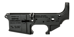 Griffin Armament MK1SL MK1 Stripped Lower Receiver AR-15 Black Aluminum