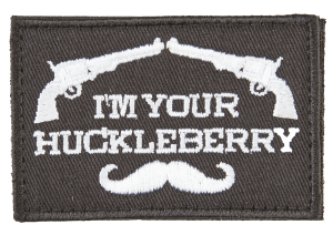 Walker’s FLGHUCK Moral Flag Patches Black/White Velcro I’m Your Huckleberry