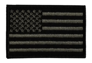 Walker’s FLGUSBLK Moral Flag Patches Black Velcro US Flag