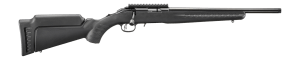 Ruger  American  22 LR 10+1 16.10″ Satin Blued Threaded Barrel  Satin Blued Alloy Steel Receiver w/Picatinny Rail  Black Adj LOP Synthetic Stock