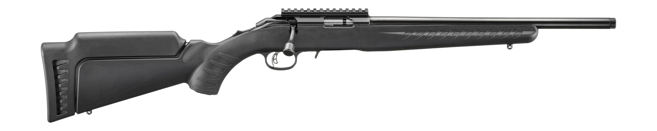 Ruger American 17 HMR 9+1 16.10″ Satin Blued Threaded Barrel Satin Blued Alloy Steel Receiver w/Picatinny Rail Black Adj LOP Synthetic Stock Ruger American 17 HMR 9+1 16.10″ Satin Blued Threaded Barrel Satin Blued Alloy Steel Receiver w/Picatinny Rail Black Adj LOP Synthetic Stock