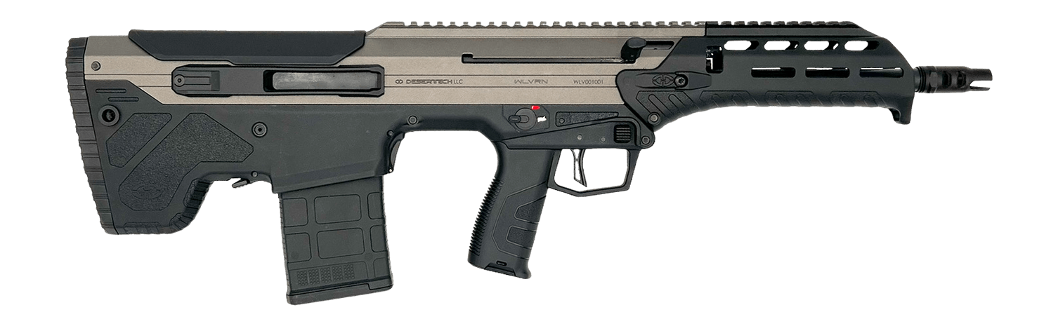 Desert Tech WLVRFA1620T WLVRN 7.62x51mm/308 Win 20+1 16"Black Melonite Threaded Barrel Tungsten Cerakote Receiver w/Picatinny Rail M-LOK Handguard Black Polymer Chassis Black Polymer Grip Ambidextrous