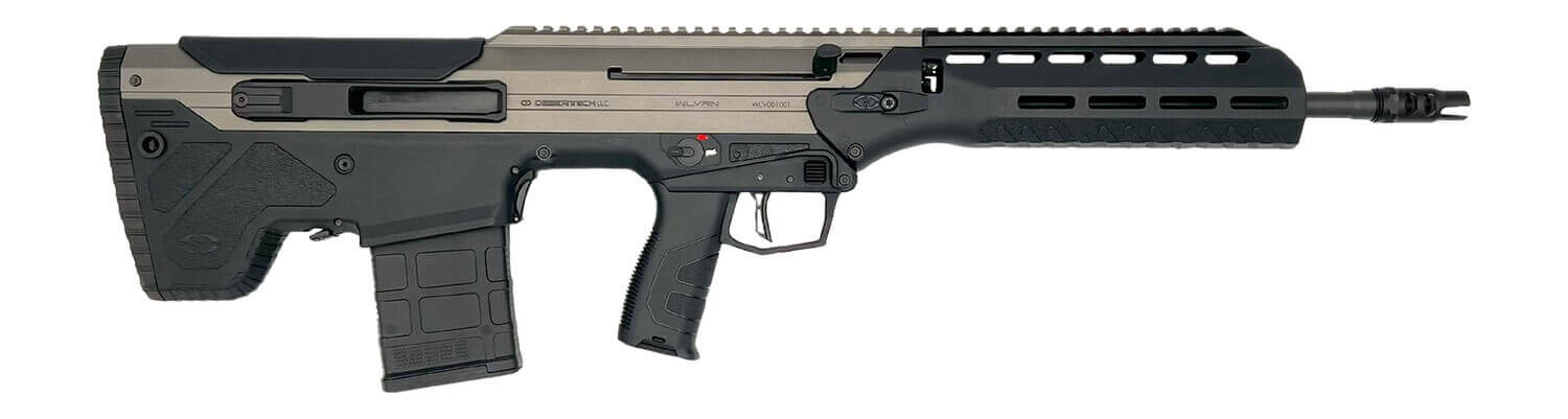 Desert Tech WLVRFC2020T WLVRN 6.5 Creedmoor 20+1 20" Black Melonite Threaded Barrel Tungsten Cerakote Receiver w/Picatinny Rail M-LOK Handguard Black Polymer Chassis Black Polymer Grip Ambidextrous - Image 3