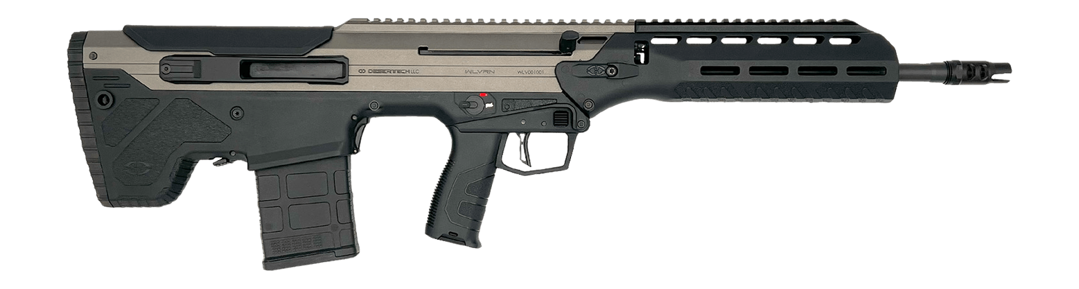 Desert Tech WLVRFC2020T WLVRN 6.5 Creedmoor 20+1 20" Black Melonite Threaded Barrel Tungsten Cerakote Receiver w/Picatinny Rail M-LOK Handguard Black Polymer Chassis Black Polymer Grip Ambidextrous