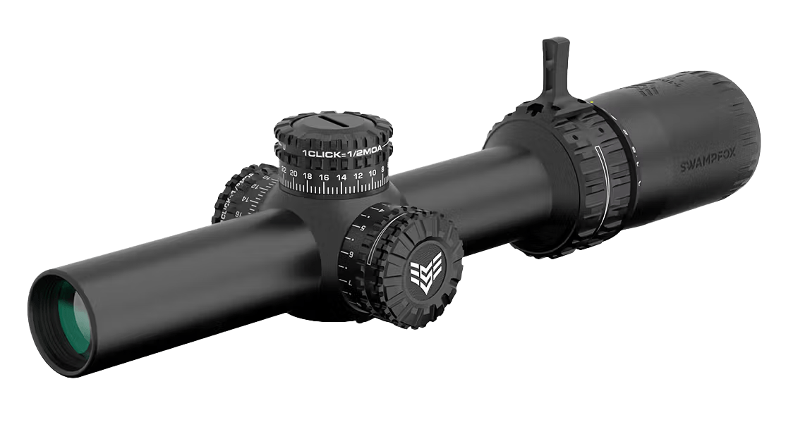 Swampfox Optics ARH18241RL Arrowhead LPVO Black 1-8x 24mm 30mm Tube Guerrilla Dot MIL Red Reticle Swampfox Optics ARH18241RL Arrowhead LPVO Black 1-8x 24mm 30mm Tube Guerrilla Dot MIL Red Reticle