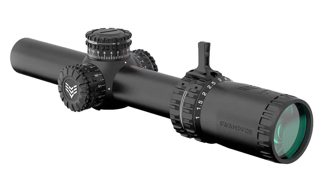 Swampfox Optics ARH18241RL Arrowhead LPVO Black 1-8x 24mm 30mm Tube Guerrilla Dot MIL Red Reticle Swampfox Optics ARH18241RL Arrowhead LPVO Black 1-8x 24mm 30mm Tube Guerrilla Dot MIL Red Reticle