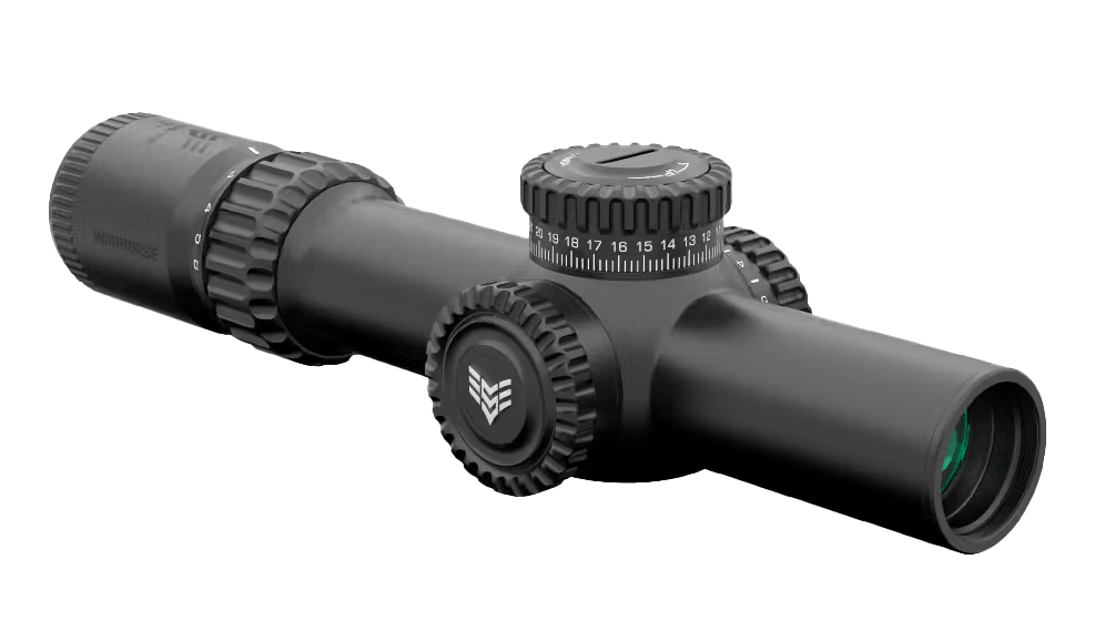 Swampfox Optics WAR16241GM Warhorse Black 1-6x 24mm 34mm Tube Green Dragoon MOA Reticle Swampfox Optics WAR16241GM Warhorse Black 1-6x 24mm 34mm Tube Green Dragoon MOA Reticle