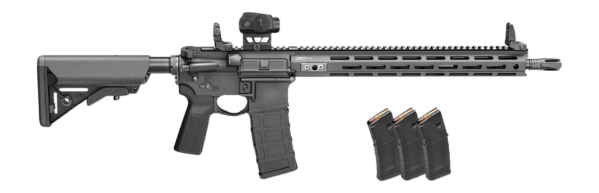 Springfield Armory STV916556BLCV2B5PAC SAINT Victor V2 Gear Pac 5.56 NATO 10+1 16" Black Melonite Barrel Black Hardcoat Anodize Aluminum Receiver w/Picatinny Rail M-LOK Handguard B5 Enhanced SOPMOD Black Polymer Stock B5 P Type 23 Grip