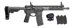 Springfield Armory STV995300BV2SBA3PAC SAINT Victor Gear Pac 300 Blackout 30+1 9.50" Black Nitride Threaded Barrel Black Hardcoat Anodize Aluminum Receiver w/ Rail M-LOK Handguard Black Polymer SB Tactical SBA3 Brace B5 P Type 23 Grip