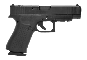 Glock PA4850203FRMOS G48 MOS Slim Compact 9mm Luger 15+1 4.17" Black GMB Barrel  Black nDLC Optic Ready/Serrated Steel Slide  Black Polymer Frame w/Beavertail & Front Rail  Black Textured Polymer Grip  Right Hand