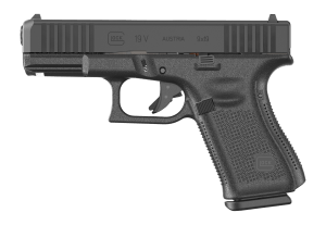 Glock UV1950201 G19 V Compact 9mm Luger 10+1 4.02" Black Barrel & Steel Serrated Slide  Black Polymer Frame w/Accessory Rail  Interchangeable Backstrap