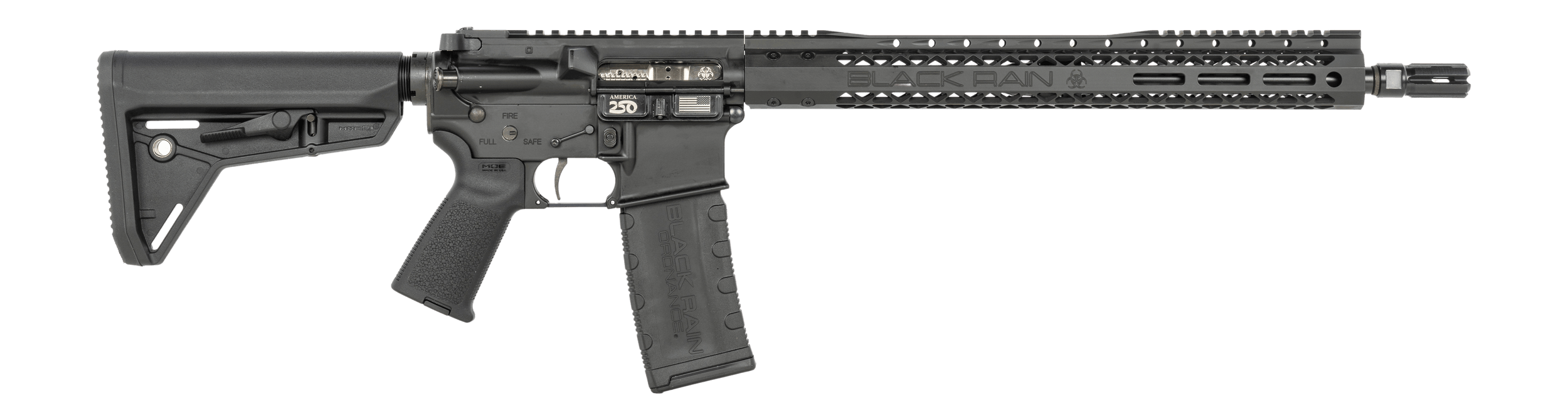 Black Rain Ordnance SSP300BLKABLK SSP 300 Blackout 30+1 16" Black Nitride Threaded Barrel Black Armor Cerakote Aluminum Receiver w/Picatinny Rail Magpul MOE SL Black Polymer Stock Black Magpul Grip