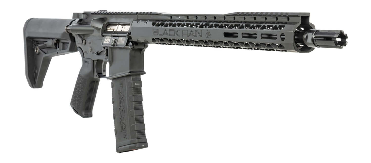 Black Rain Ordnance SSP300BLKABLK SSP 300 Blackout 30+1 16" Black Nitride Threaded Barrel Black Armor Cerakote Aluminum Receiver w/Picatinny Rail Magpul MOE SL Black Polymer Stock Black Magpul Grip - Image 2