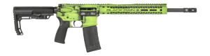 Black Rain Ordnance FUSION300BLKZGB Fission 300 Blackout 30+1 16" Black Nitride Threaded Barrel Zombie Green Battleworn Aluminum Receiver w/Picatinny Rail M-LOK Handguard MFT Minimalist Black Polymer Stock Black MFT Grip