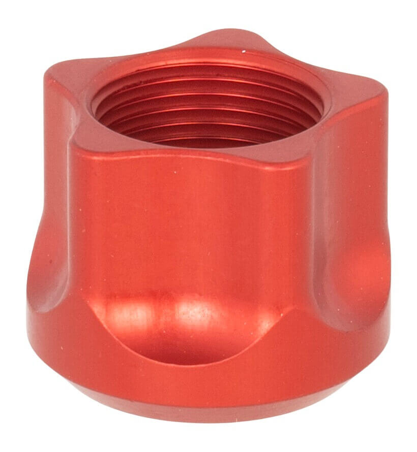 Timber Creek Outdoors 5/8-24TPR Thread Protector Red Aluminum 5/8"x24 - Image 2