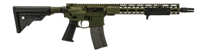 Griffin Armament MK2PATROLWHG-W MK2 Patrol 223 Wylde 30+1 14.50" Black Anodized Barrel  Warhawk Green Anodized Aluminum Receiver w/Picatinny Rail  M-LOK Handguard  Griffin Extreme Condition Black Polymer Stock  Black A3 Grip  Ambidextrous