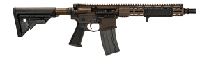 Griffin Armament MK2CQB223W115FDE-W MK2 CQB SBR 223 Wylde 11.50" Tetra Brown Anodized Aluminum Receiver w/Picatinny Rail  M-LOK Handguard  Polymer Stock  Black A3 Grip  Ambidextrous