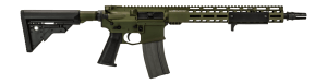 Griffin Armament MK2CQB223W115WHG-W MK2 CQB SBR 223 Wylde 11.50" Warhawk Green Anodized Aluminum Receiver w/Picatinny Rail  M-LOK Handguard  Polymer Stock  Black A3 Grip  Ambidextrous