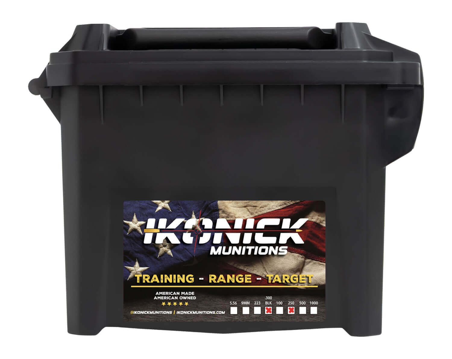 Ikonick Usa IU-300-147FM-C250 Premium Training 300Blackout 147gr Full Metal Jacket Boat Tail 250/Box - Image 2