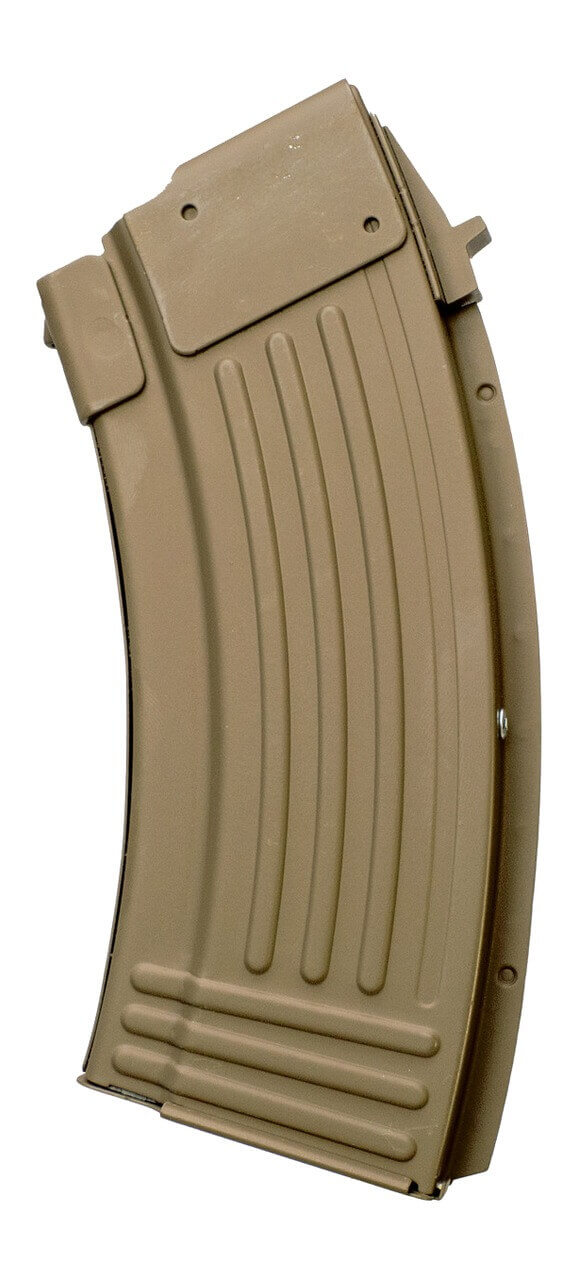 Global Ordnance LLC 810091157695 10rd Fully Ribbed 7.62x39mm Flat Dark Earth Steel - Image 2