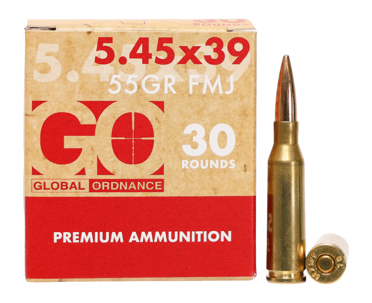 Global Ordnance LLC 197892005456 5.45x39mm 55gr Full Metal Jacket 30 Per Box/30 Case - Image 3