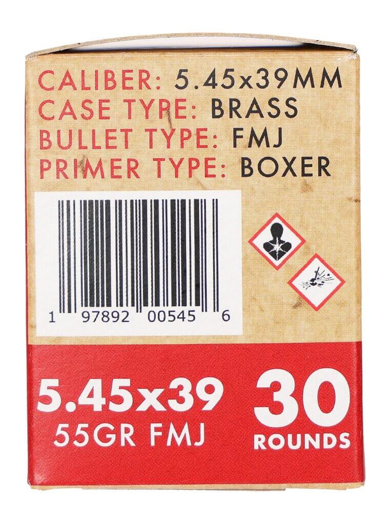 Global Ordnance LLC 197892005456 5.45x39mm 55gr Full Metal Jacket 30 Per Box/30 Case - Image 2