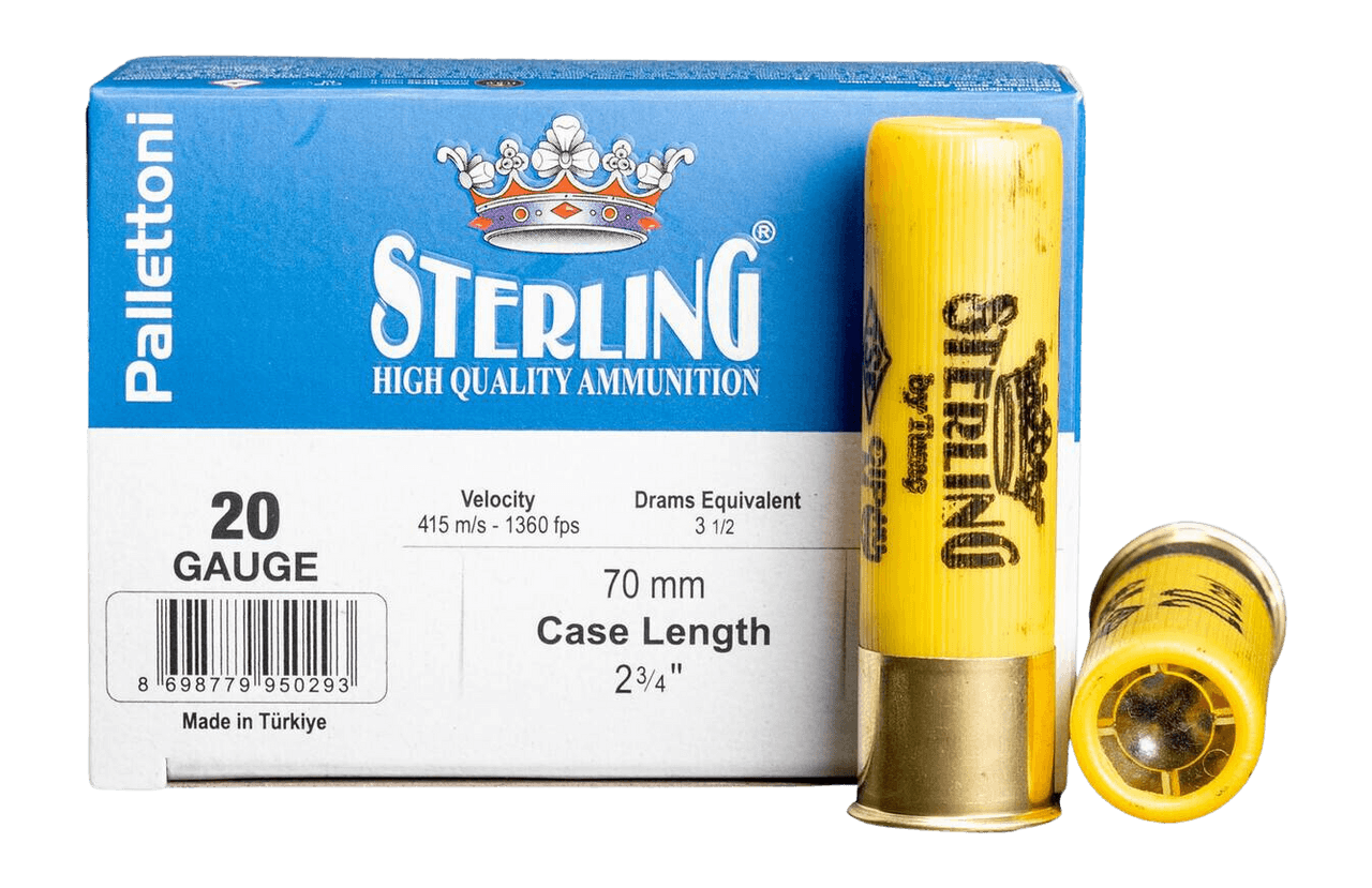 Sterling 8698779950293 20 Gauge 2.75″ 00 Buck Shot 10 Per Box/ 20 Cs Sterling 8698779950293 20 Gauge 2.75″ 00 Buck Shot 10 Per Box/ 20 Cs