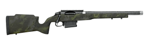 Proof Research 151426 Elevation 2.0 22 Creedmoor 4+1 18" Carbon Fiber Match Grade Threaded Barrel  Black Receiver w/Picatinny Rail  Midnight Camo Fixed Carbon Fiber Stock  Right Hand