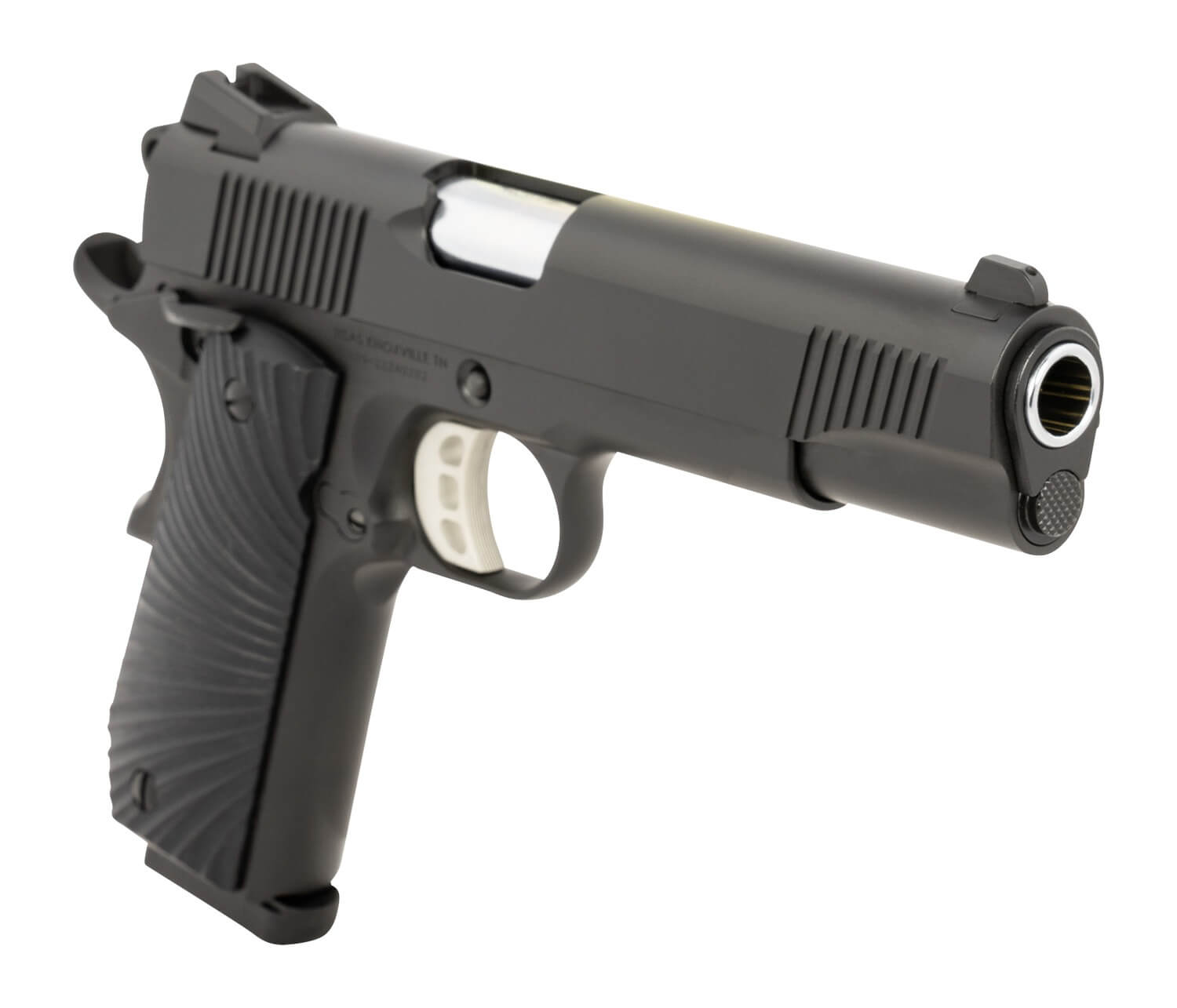 Tisas Arms 10100502 1911 Duty 45 ACP 8+1 5″ Stainless Steel Barrel Black Cerakote Carbon Steel Serrated Slide & Frame w/Beavertail Black G10 Starburst Grip Tisas Arms 10100502 1911 Duty 45 ACP 8+1 5″ Stainless Steel Barrel Black Cerakote Carbon Steel Serrated Slide & Frame w/Beavertail Black G10 Starburst Grip