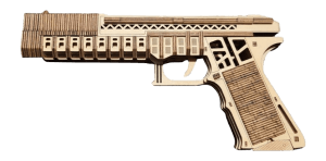 Caliber Gourmet CBGPZ7GLK 3D Wood Puzzle Glock Tan