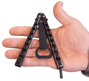Caliber Gourmet CBGBF1021BK Butterfly Bottle Opener Black