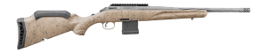 Ruger 46958 American II Ranch 5.56 NATO 10+1 16.10″ Cobalt Cerakote Spiral Fluted Threaded Barrel & Alloy Steel Receiver w/Picatinny Rail  Flat Dark Earth Splatter Adj Comb & LOP Synthetic Stock  Left Hand