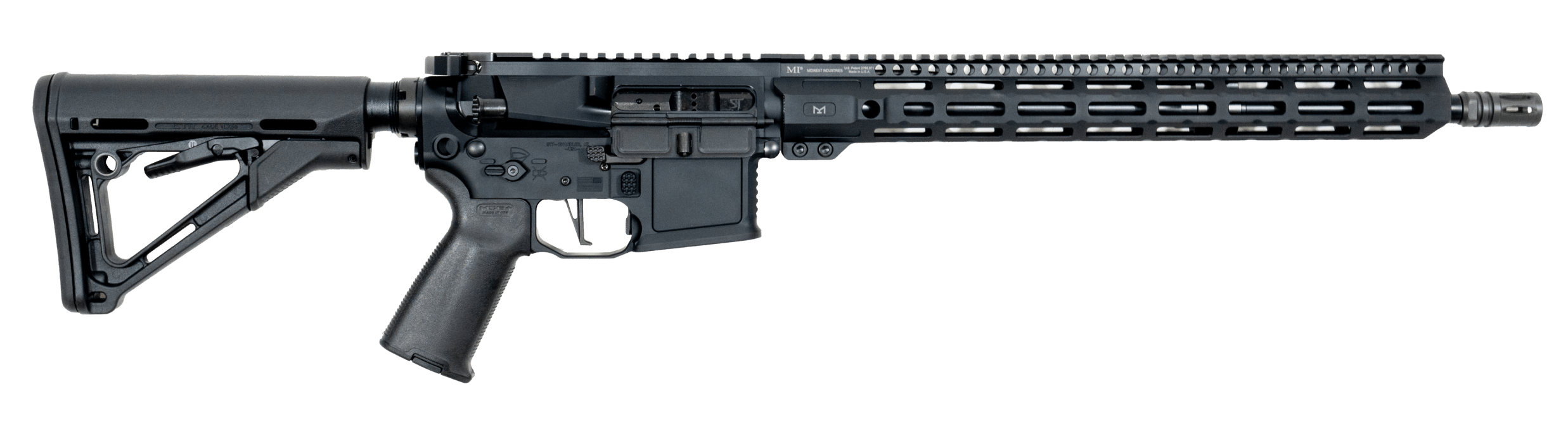 San Tan Tactical STT15-R-556-16 STT-15 5.56 NATO 16" Black Anodized Aluminum Receiver w/Picatinny Rail M-LOK Handguard Black Polymer Mil-Spec 6 Position Buffer Tube Black Magpul Grip Ambidextrous