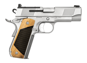 Kimber Mfg  Inc 3500406 Next Generation Pro 45 ACP 7+1 4" Stainless Crowned Bull Barrel  Matte Stainless Steel Optic Ready/Serrated Slide  Matte Stainless Steel Frame w/Beavertail  Black Walnut w/G10 Insert Grip  RMR Footprint  Ambidextrous