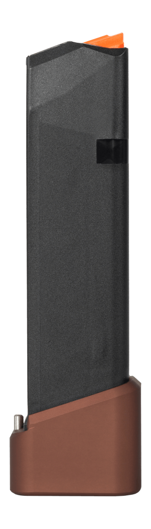 Taran Tactical TTI-G17CM-BLK-06 Complete Magazine 17rd 9mm Fits Glock 17 Black/Coyote Bronze Aluminum Taran Tactical TTI-G17CM-BLK-06 Complete Magazine 17rd 9mm Fits Glock 17 Black/Coyote Bronze Aluminum