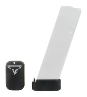 Taran Tactical GBP940C-00 Firepower Base Pad Fits Glock 19/23 Flat Black Aluminum Taran Tactical GBP940C-00 Firepower Base Pad Fits Glock 19/23 Flat Black Aluminum