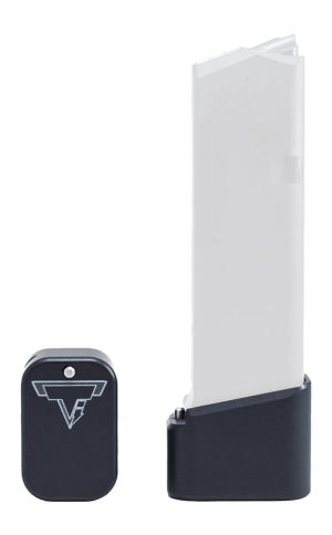 Taran Tactical GBP940C-0 Firepower Base Pad Fits Glock 19/23 Flat Black Aluminum Taran Tactical GBP940C-0 Firepower Base Pad Fits Glock 19/23 Flat Black Aluminum