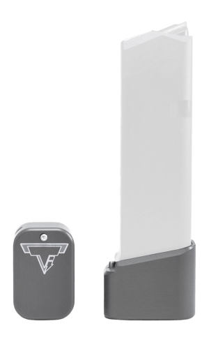 Taran Tactical GBP940C-5 Firepower Base Pad Fits Glock 19/23 Titanium Gray Aluminum Taran Tactical GBP940C-5 Firepower Base Pad Fits Glock 19/23 Titanium Gray Aluminum